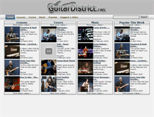 Tablet Screenshot of guitardistrict.net